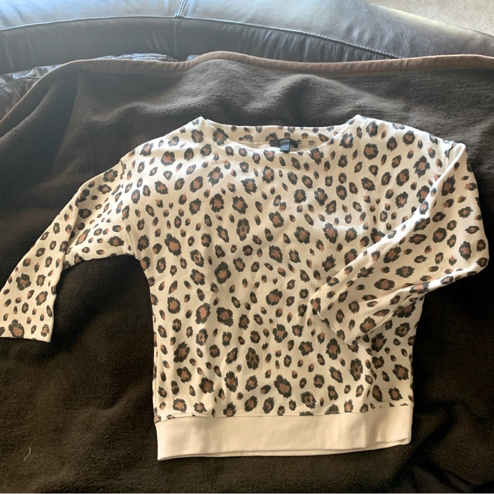 J CREW cheetah print top